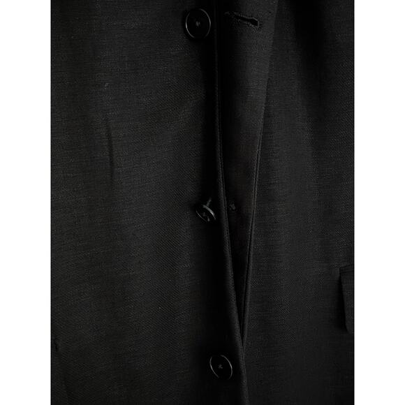 Men’s Loro Piana Fabric Linen Suit Blazer Jacket Dark Gray Size 42R 3 Button - Picture 7 of 8